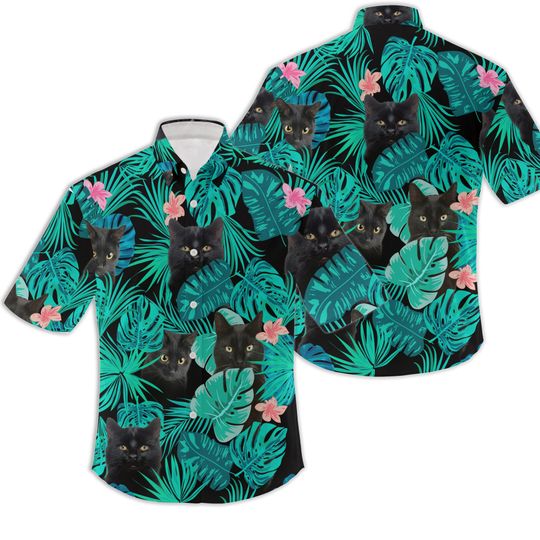Discover Black Cat Summer Hawaiian Shirt