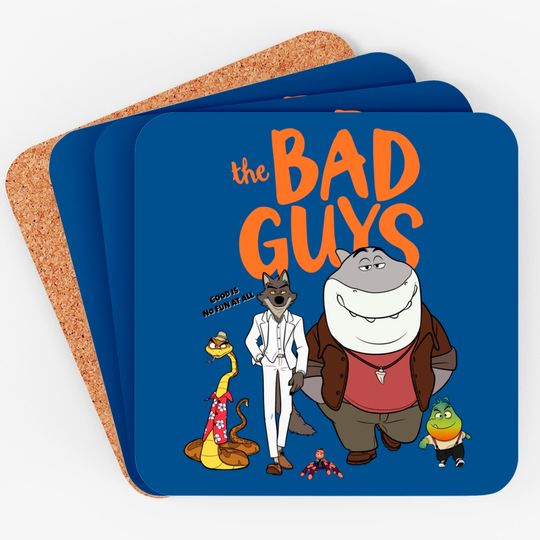 Discover The Bad Guys 2022 Film Movie Coasters