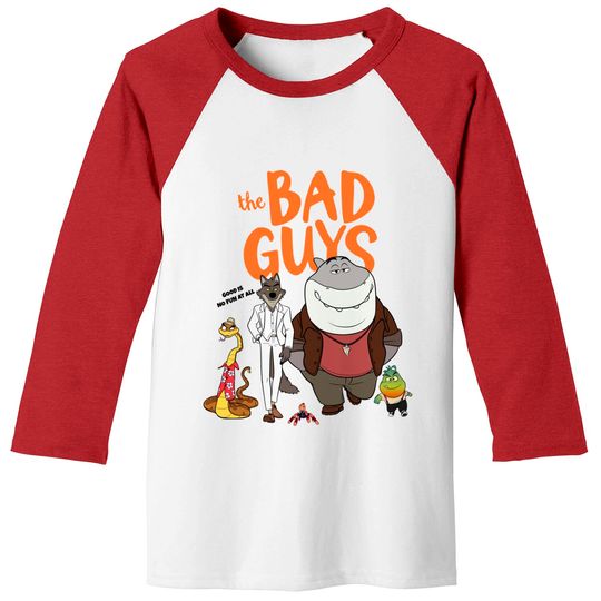 Discover The Bad Guys 2022 Film Movie Baseball Tees