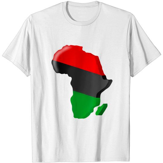 Discover Pan African Unia Flag Map Continent T-Shirt