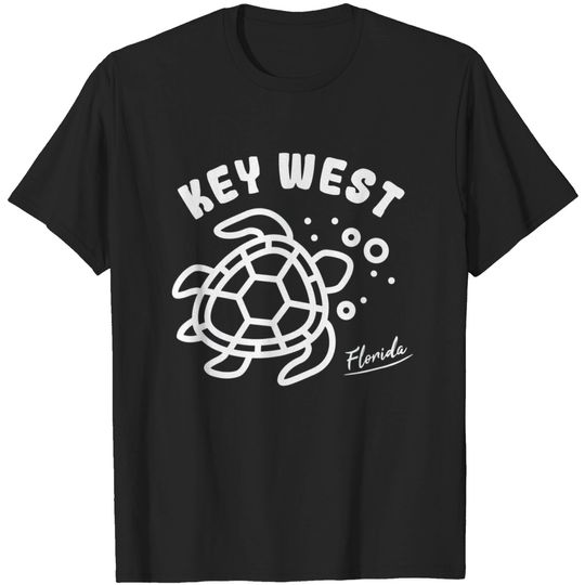 Discover Key West Florida Sea Turtle Souvenir T-Shirt