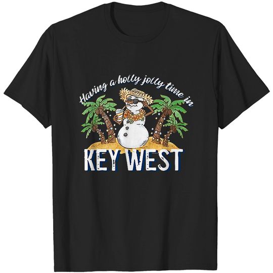 Discover Having A Holly Jolly Time In Key West Men's T-shirt