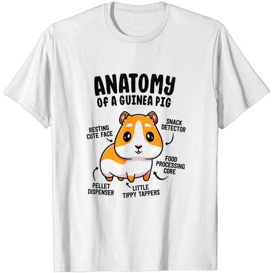 Discover Anatomy Of A Guinea Pig Shirts For Women Kids Furry Potato T-Shirt
