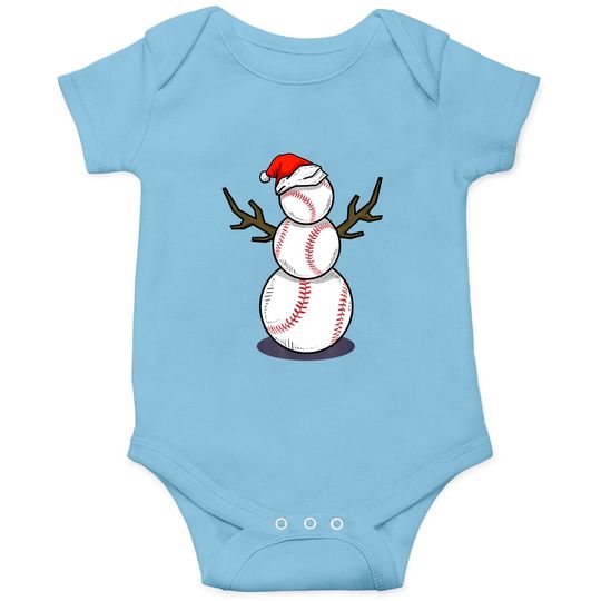Discover Christmas Summer Baseball Snowman Party Onesies