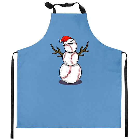 Discover Christmas Summer Baseball Snowman Party Kitchen Aprons