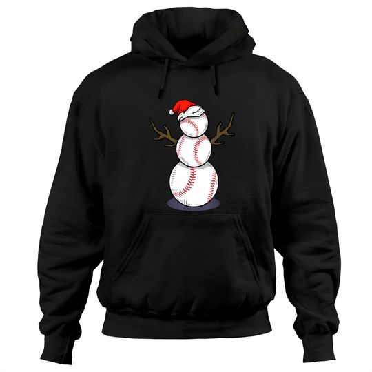 Discover Christmas Summer Baseball Snowman Party Hoodies