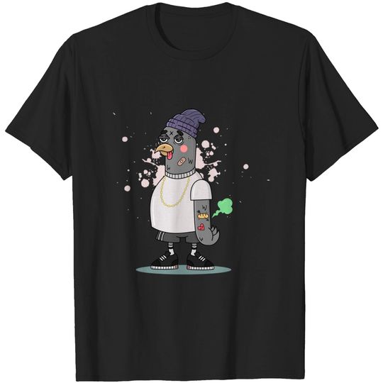 Discover Tattooed Pigeon - Pigeon - T-Shirt