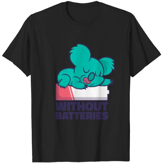 Discover Without Batteries - Sleeping Koala - T-Shirt