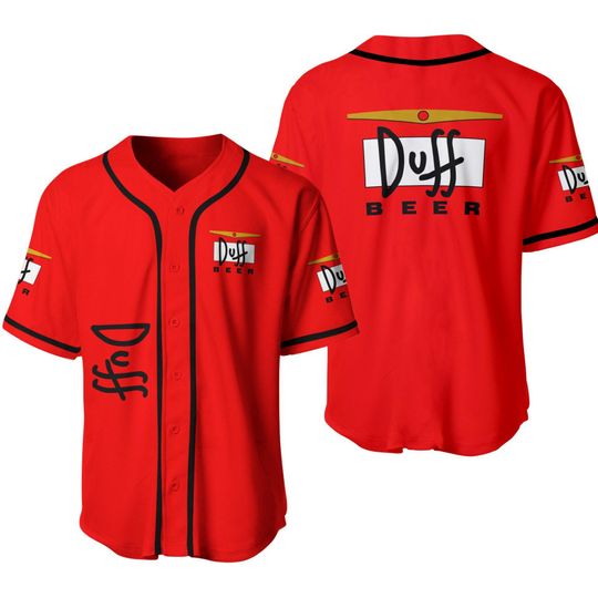 Discover Duff Beer Baseball Jersey