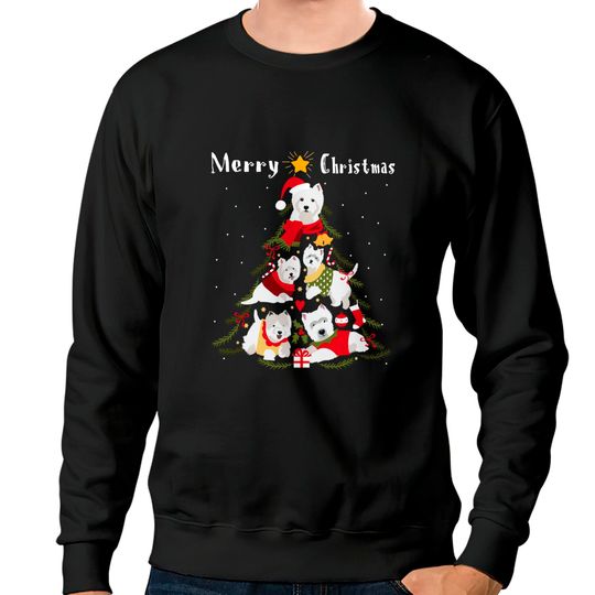 Discover West Highland White Terrier Westie Christmas Tree Xmas Dog Sweatshirt
