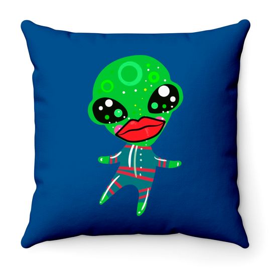 Discover Alien with Big Mouth Filter - Big Mouth Filter - Throw Pillows