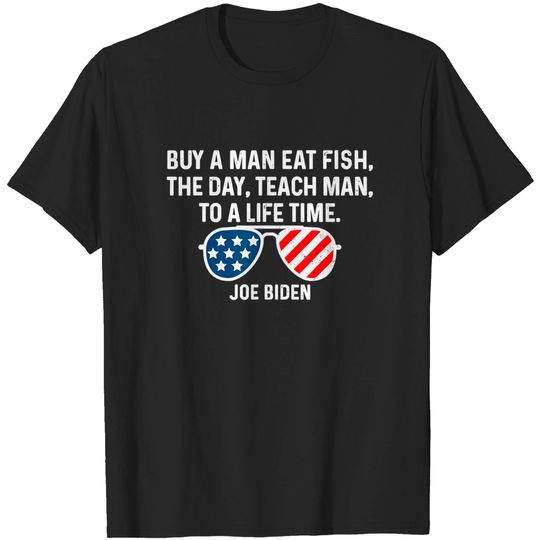 Discover Buy A Man Eat Fish The Day T-Shirt