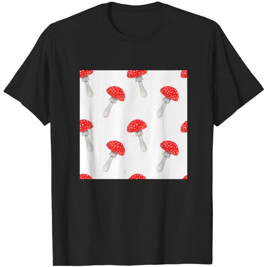 Discover Autumn Mushroom Seamless Patterns - Autumn - T-Shirt