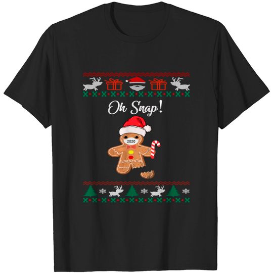 Discover ugly christmas sweater oh snap - Ugly Christmas Sweater - T-Shirt