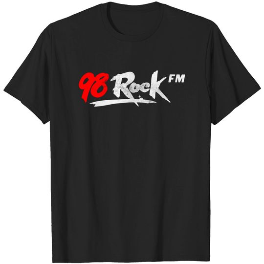 Discover 98 Rock WQXM Tampa / Defunct 1980s Radio Station Logo - Radio - T-Shirt