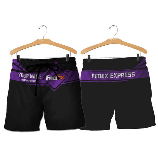 Discover Personalized name and department fedex 3d all over printed short