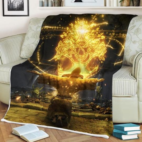 Discover Elden Ring for Elden Game Lovers Throw Blanket