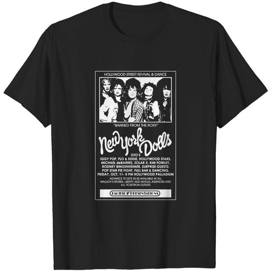Discover New York Dolls Show Poster - New York Dolls - T-Shirt