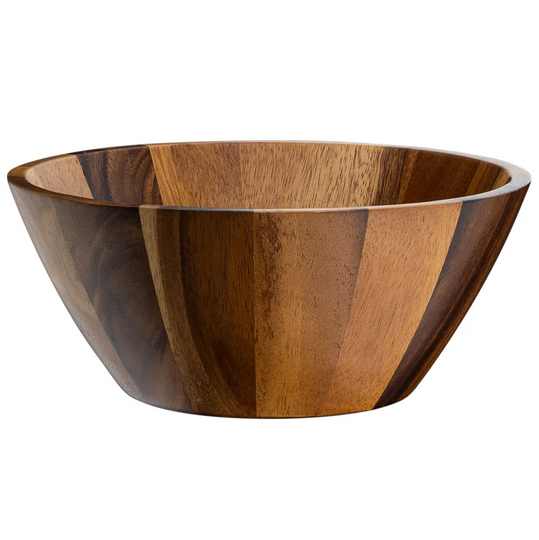 Discover Acacia Wood Serving Bowl, Wooden Salad Bowl, Wooden Natural For Modern or Rustic Kitchen Decor