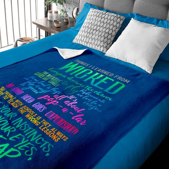 Discover Things I Learned From Wicked - Wicked Broadway Musical - Baby Blankets