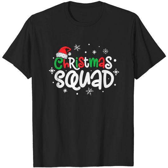 Discover Christmas Squad Family Matching Pajamas Xmas Boys Kids Santa T-Shirt