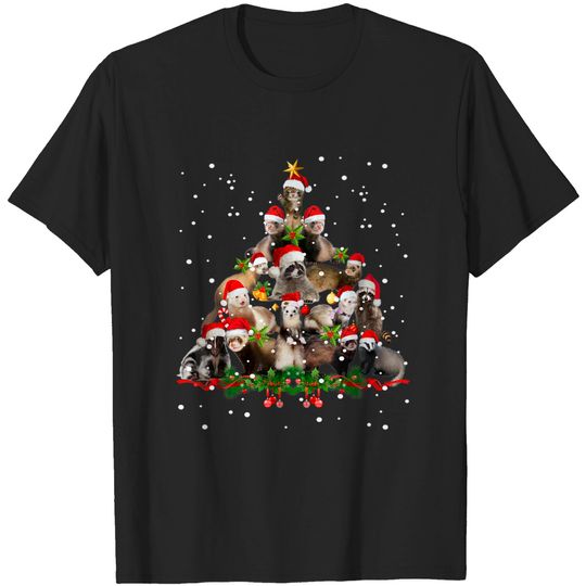 Discover Ferrets Christmas Tree T-Shirt