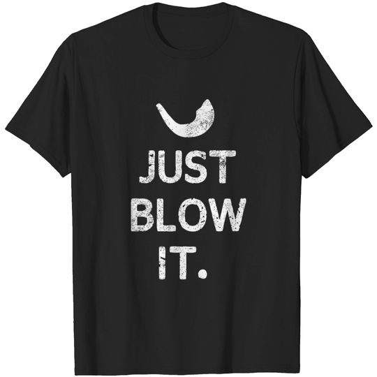 Discover Womens Shofar Just Blow It Rosh Hashanah Jewish New Year T Shirt