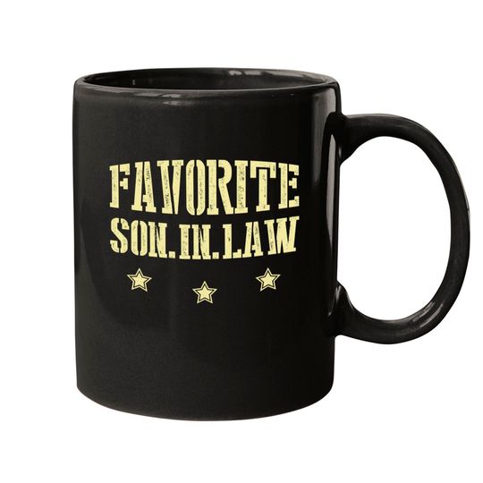 Discover I'm The Favorite Son In Law Mugs