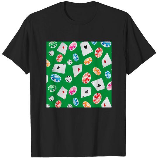 Discover #casino #games #accessories #pattern 4 - Casino - T-Shirt