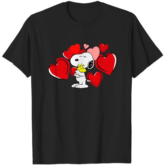 Discover Valentines Day Snoopy Dog Heart Balloons T-Shirt