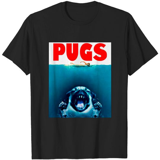 Discover Jaws - Pug Version - Jaws Pugs - T-Shirt
