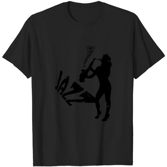 Discover saxophone, jazz girl - Saxophone Jazz Girl - T-Shirt