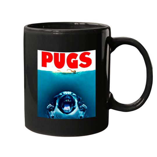 Discover Jaws - Pug Version - Jaws Pugs - Mugs