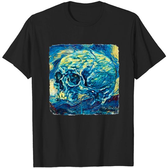 Discover The Skull Van Gogh Style - Skull - T-Shirt