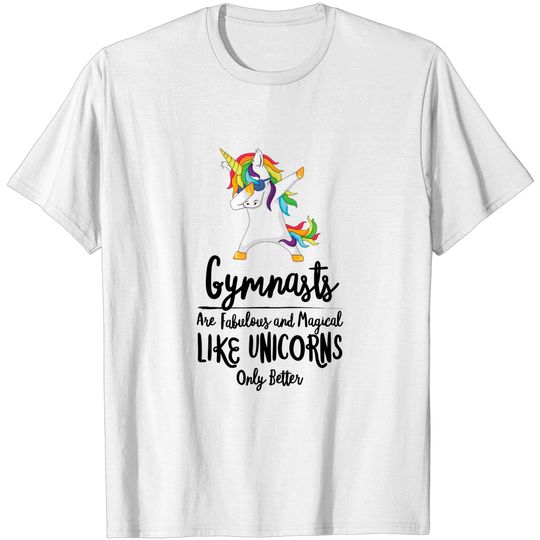 Discover Copy of Gymnast Unicorn Gym Fitness Gymnastics Jump Flip Magical Fabulous - Fitness - T-Shirt