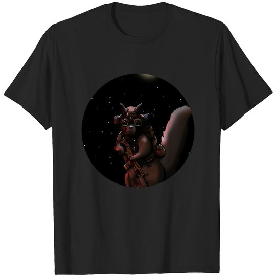 Discover Navy Squirrel - Squirrel - T-Shirt