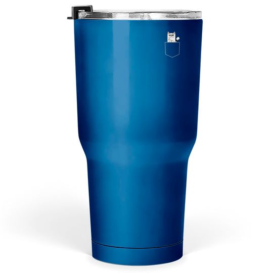 Discover Cat Flipping Off Tumblers 30 oz Cat in Pocket Giving the Finger