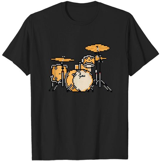 Discover Pixel Maple Stones Drums - Drums - T-Shirt