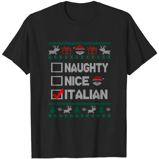 Discover ugly sweater naughty - Ugly Sweater - T-Shirt