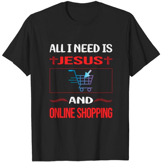 Discover Funny Jesus Online Shopping Shopper - Online Shopping - T-Shirt