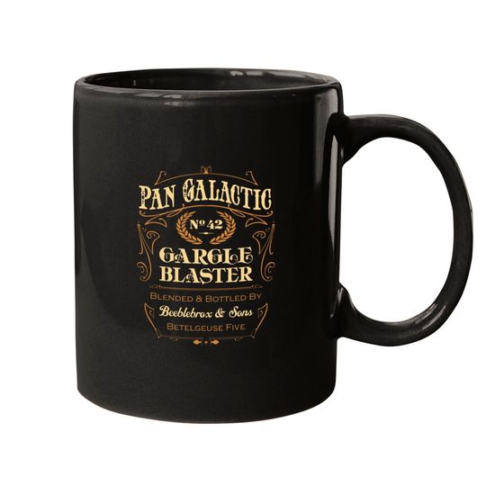 Discover Hitchhikers Guide to the Galaxy Pangalactic Gargleblaster Label - Hitchikers Guide To The Galaxy - Mugs