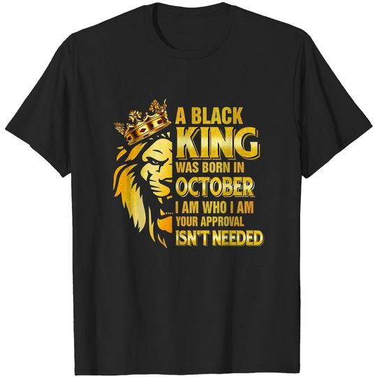 Discover Kings Are Born In October T-Shirt