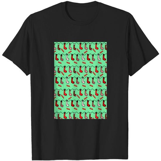 Discover Xmas socks pattern - Xmas Socks - T-Shirt