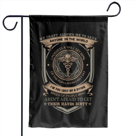 Discover Combat Medic Rock Garden Flags