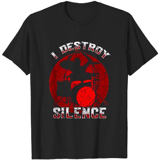 Discover I Destroy Silence - Drums - T-Shirt