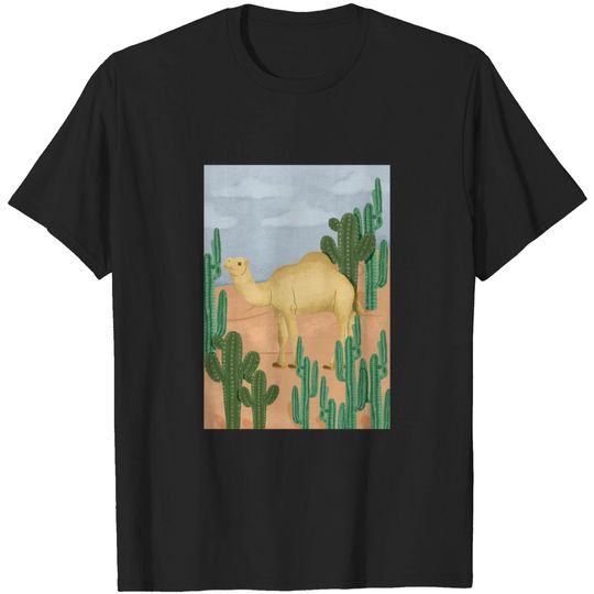 Discover Camel in the Desert - Animal - T-Shirt