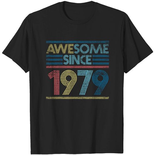 Discover Vintage 42nd Birthday Gifts - Awesome Since 1979 T-Shirt