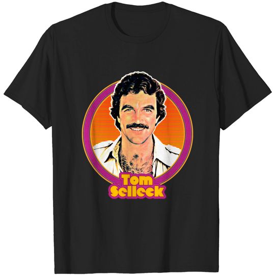 Discover Sexy Tom Selleck 80s Aesthetic Design - Tom Selleck - T-Shirt