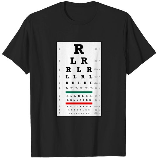 Discover Drummers Eye Chart - Drummer - T-Shirt