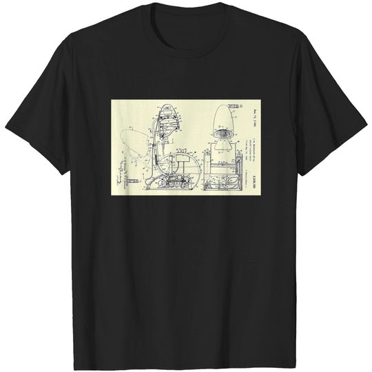 Discover Hair Salon Chair Patent - Chair - T-Shirt